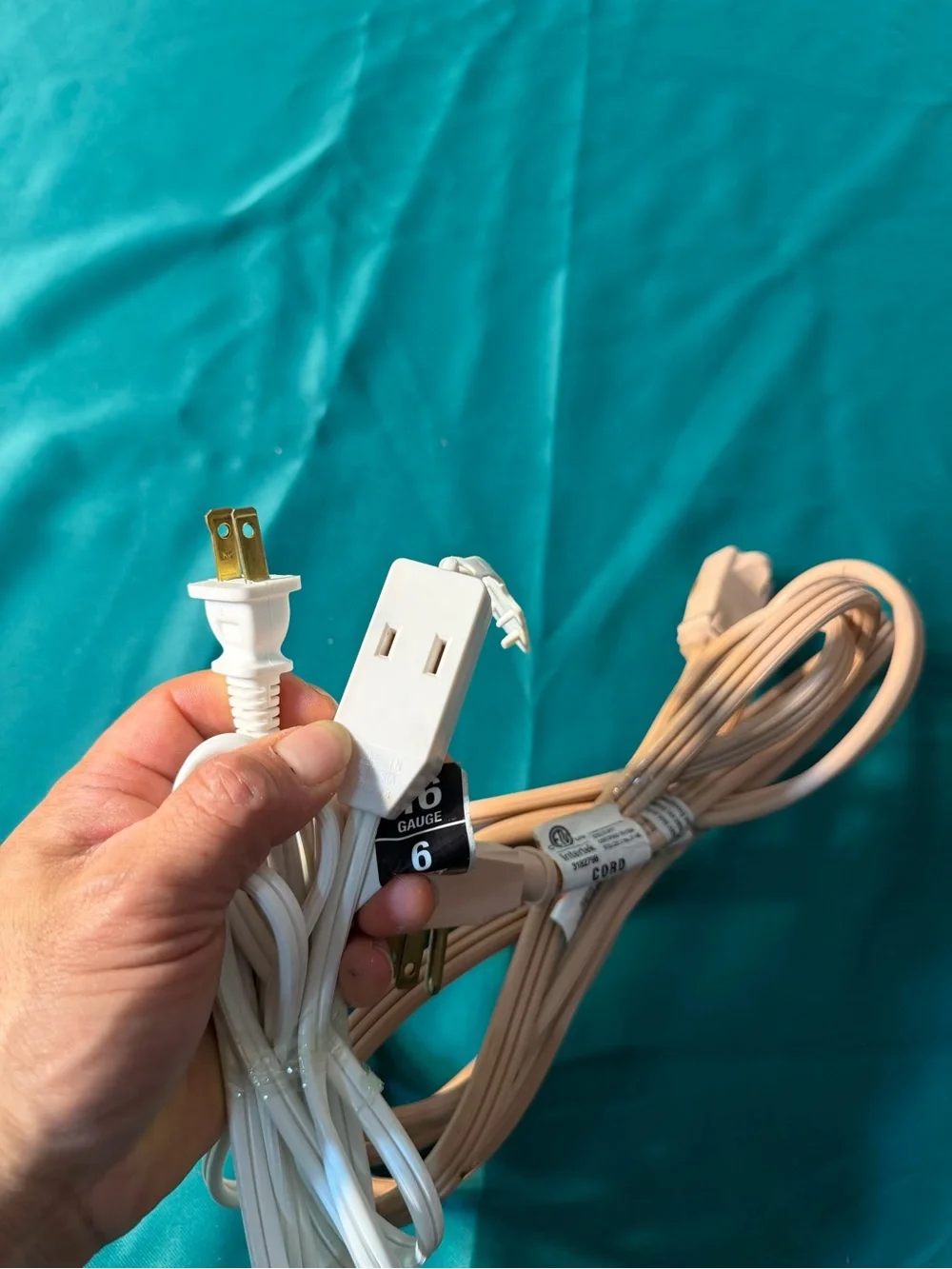 Beige Replacement Power Extension Cord for Cell Phone Accessories